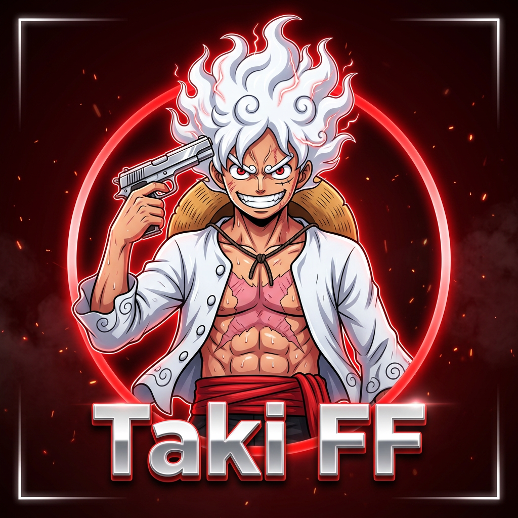 Red Samurai FF Logo Template - Warrior Theme